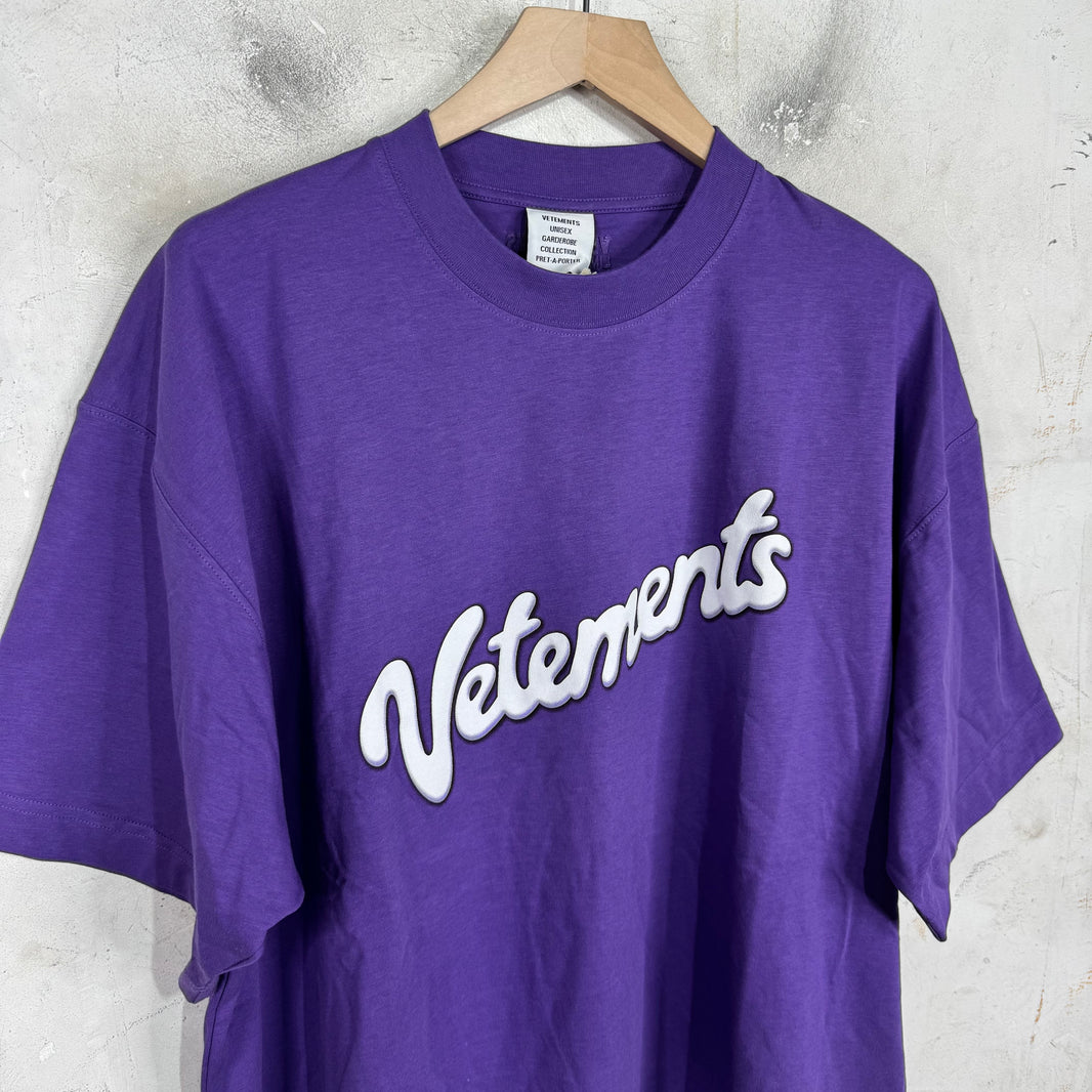 Vetements Purple Logo T-Shirt