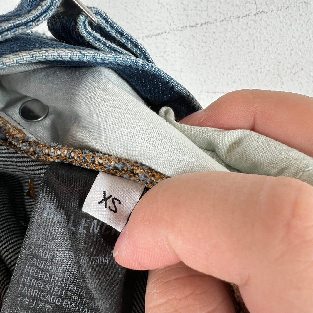 Balenciaga Dark Wash Scribble Jeans