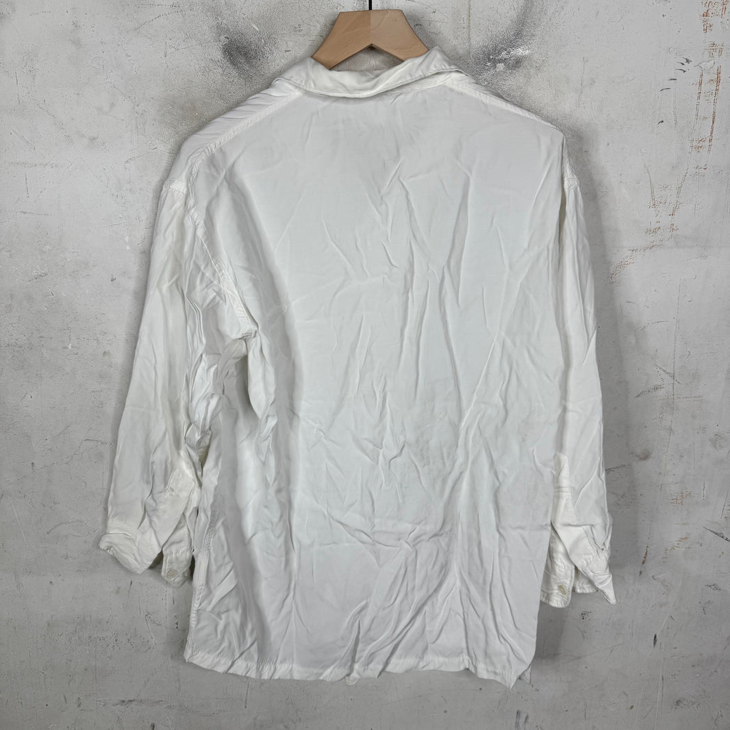 Y’s For Men White Button-Up Shirt