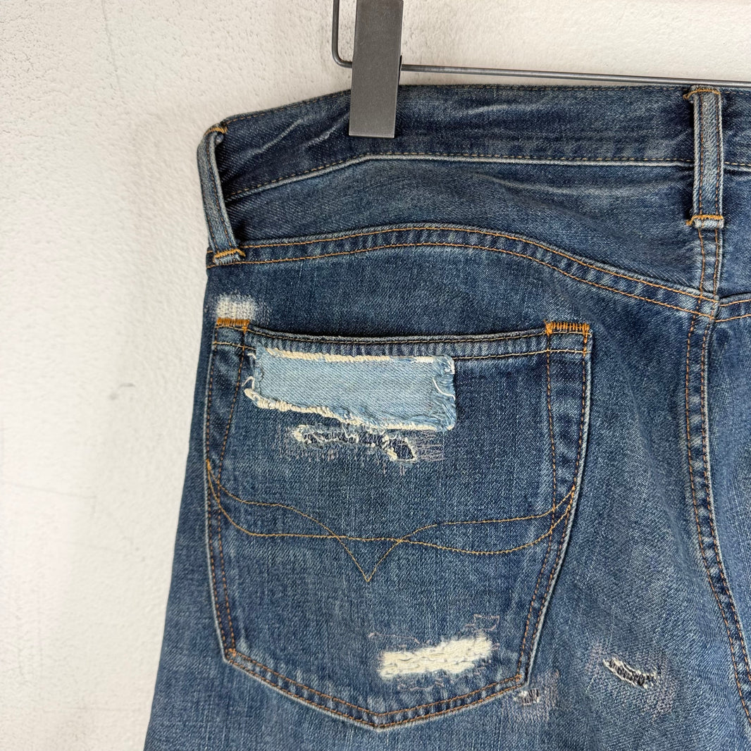 Polo Ralph Lauren Red Paisley Patchwork Jeans