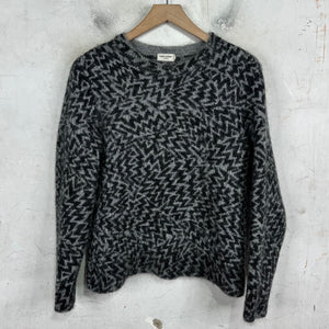 Saint Laurent Zig Zagged Mohair Sweater