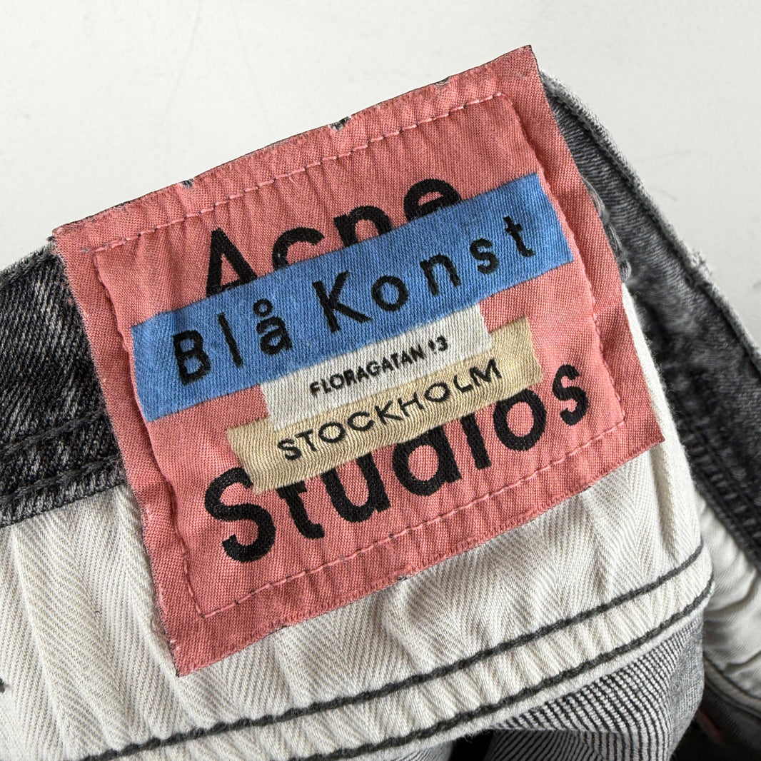 Acne Studios Bla Konst Gray Washed Skinny Jeans