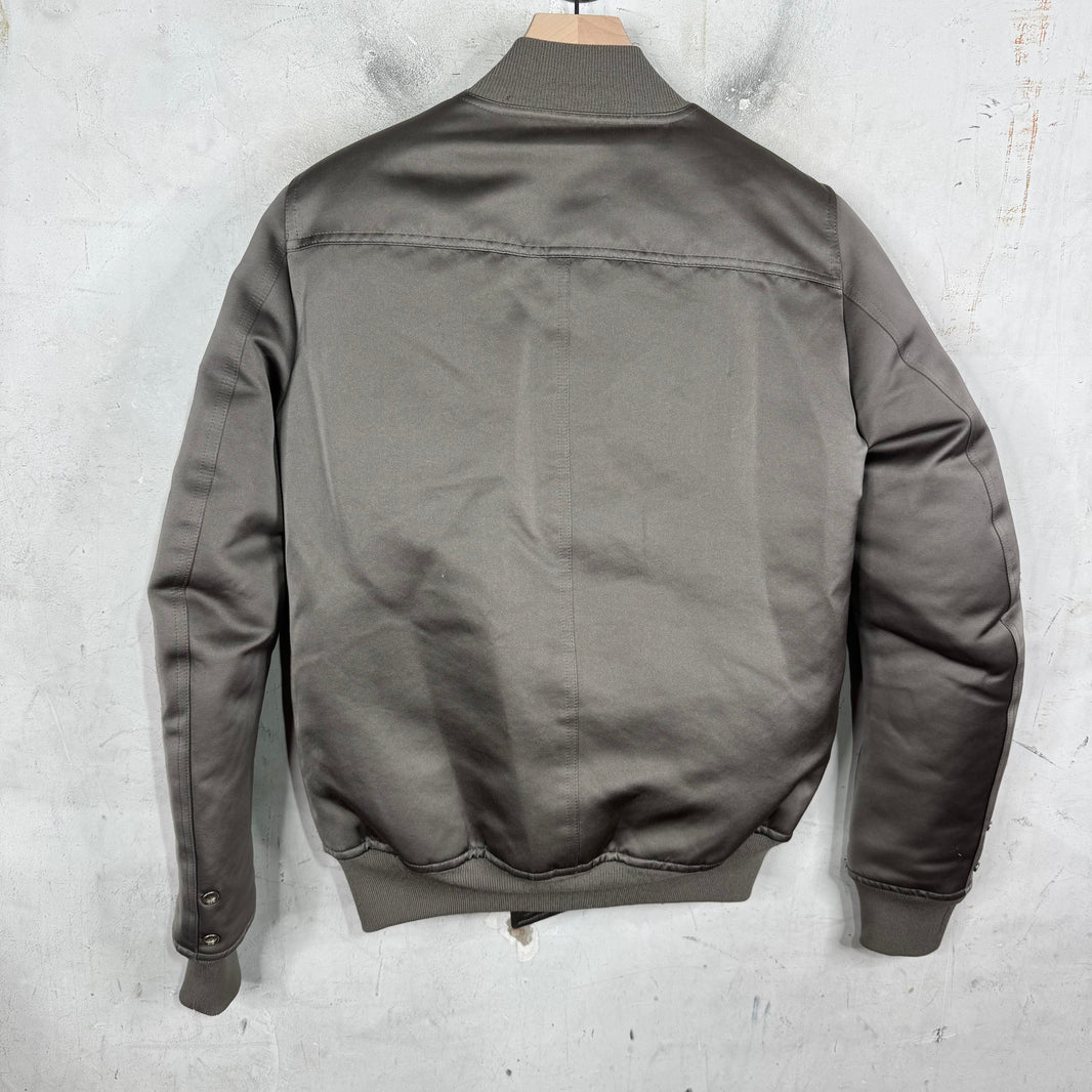 Rick Owens Grey Bomber Jacket