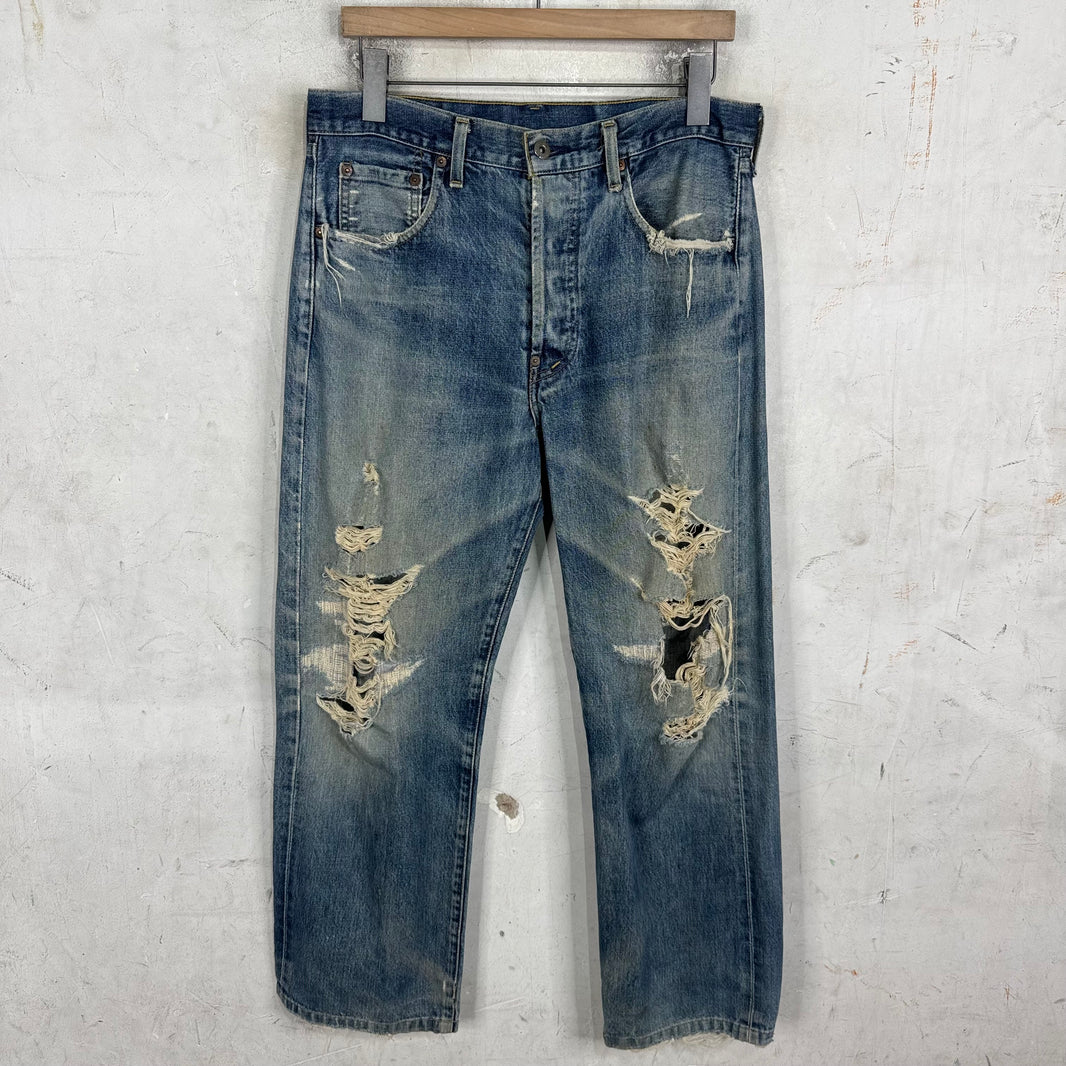 Vintage Levi's Distressed Medium Wash Redline Jeans