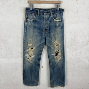 Vintage Levi's Distressed Medium Wash Redline Jeans