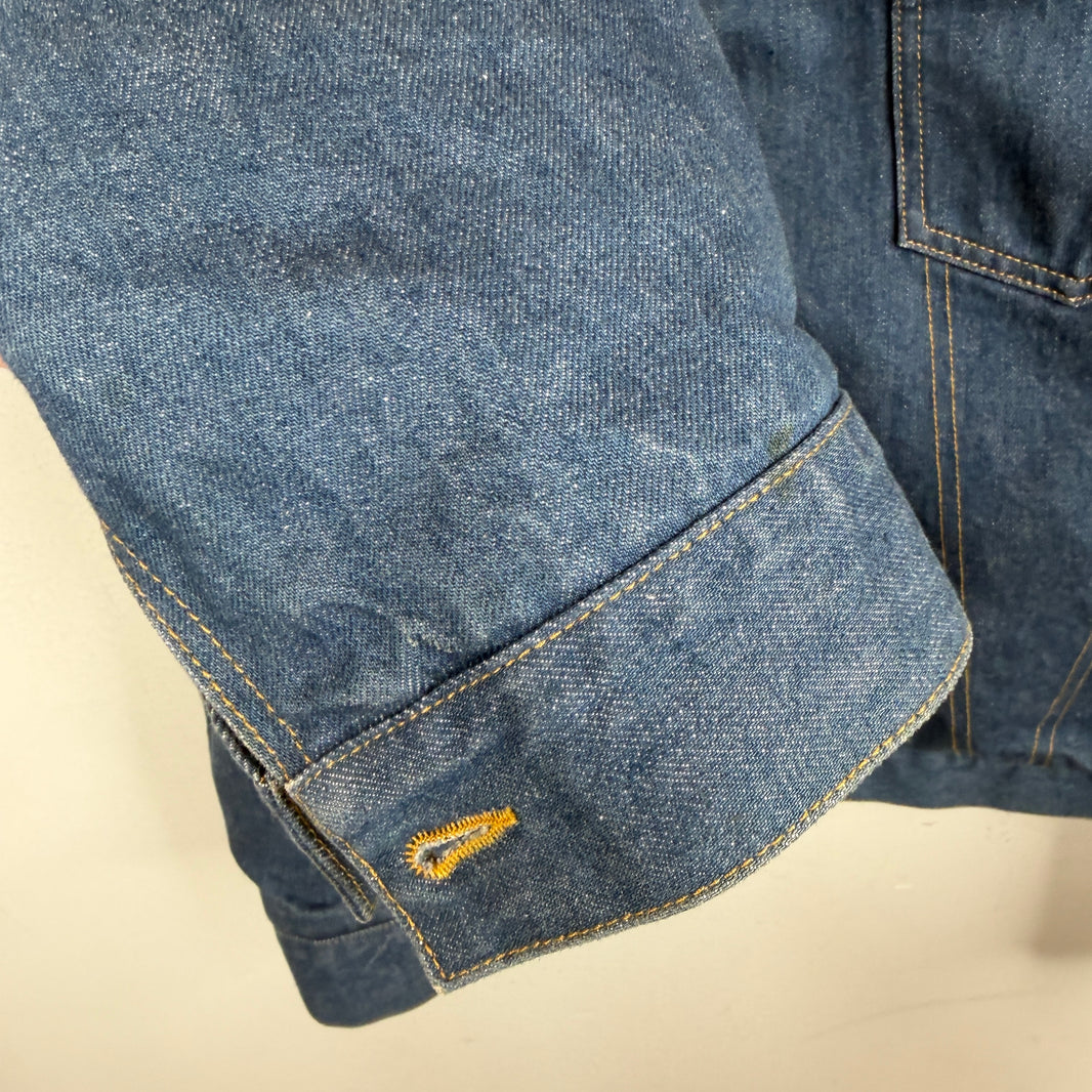 Margiela Patchwork Denim Shearling Jacket