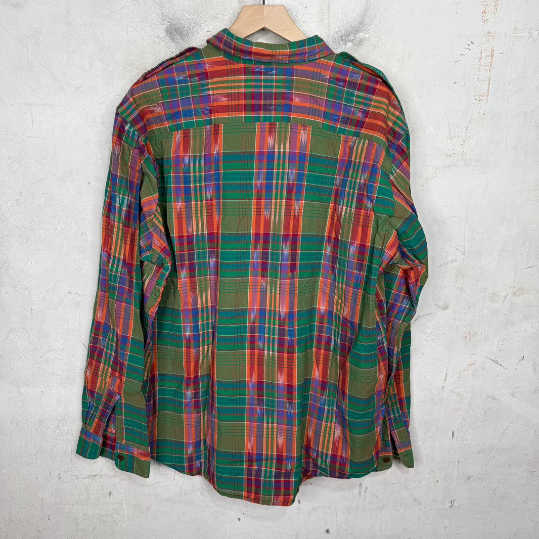 Ralph Lauren Military Plaid Button Up Shirt