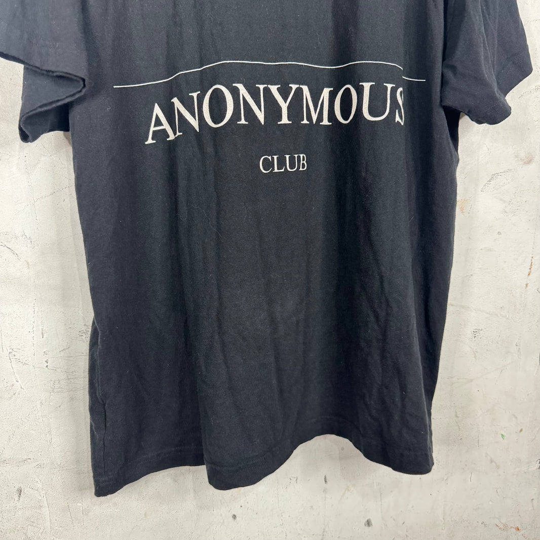 Hood By Air Black Anonymous Club Logo T-Shirt