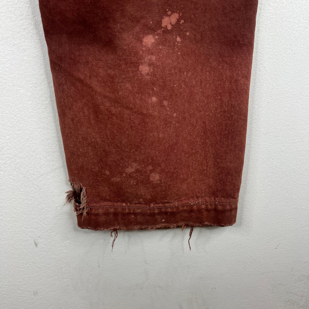 ERD Red Distressed Carpenter Pants