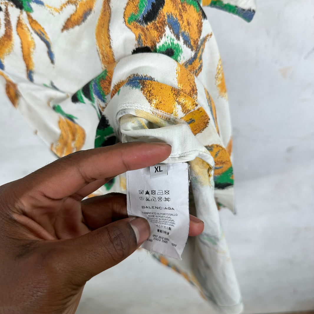 Balenciaga Old Floral T-Shirt