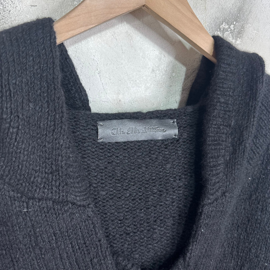 Elder Statesman Black Cashmere Baja Hoodie