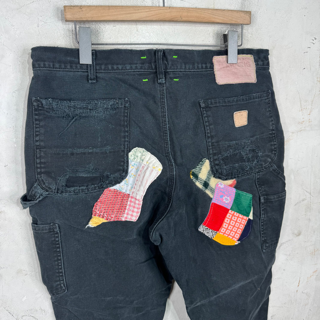 Better With Age Patchwork Carpenter Pants