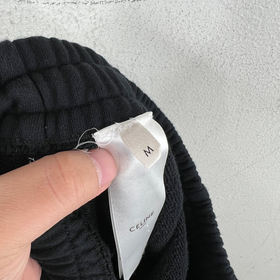 Celine Black Logo Sweatpants
