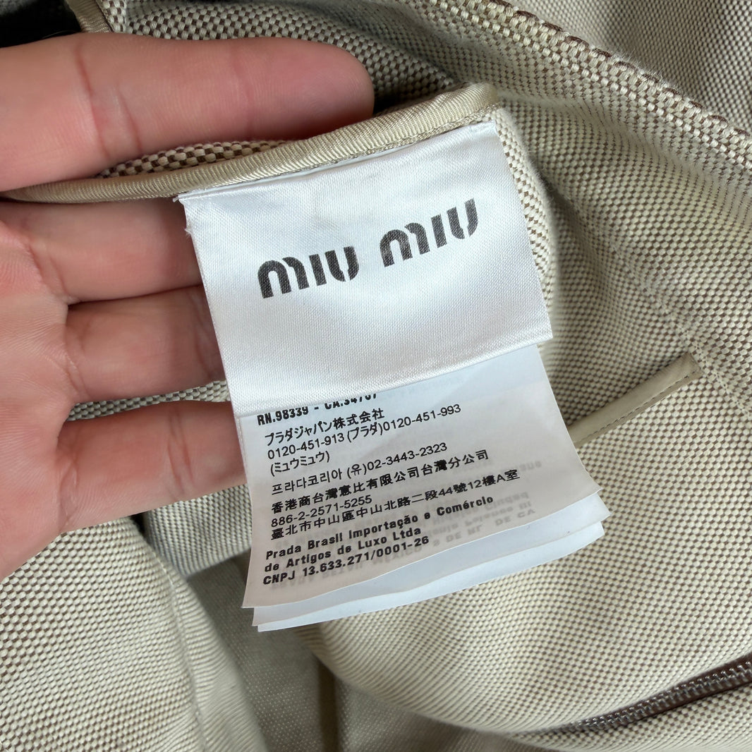 Miu Miu Jacquard Canvas Blouson