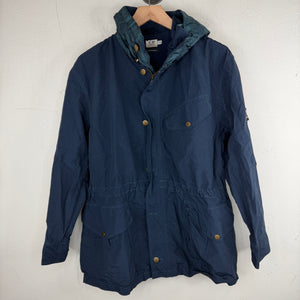 CP Company Navy Polyamide Zip Up Jacket