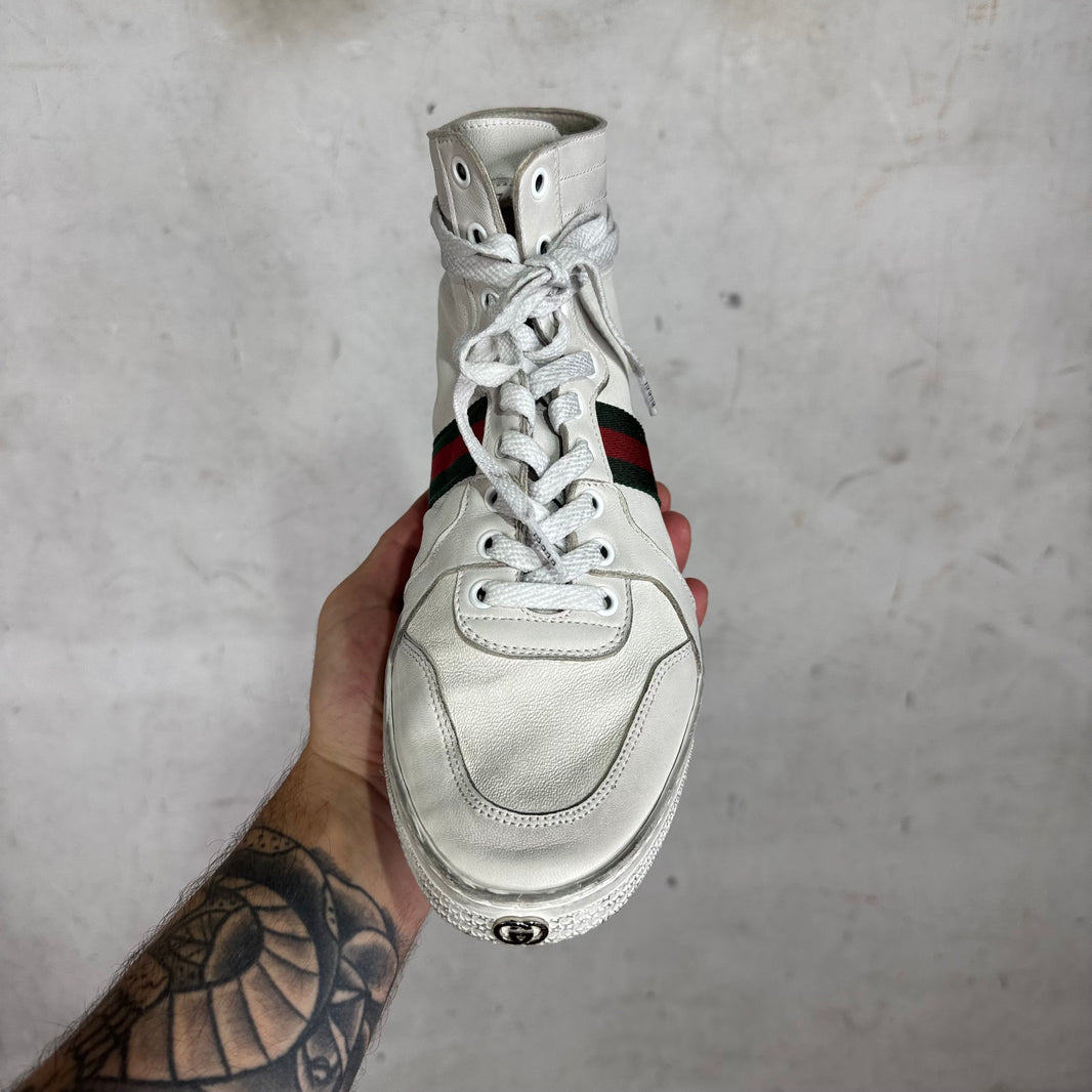 Gucci High Top Stretch Sneakers