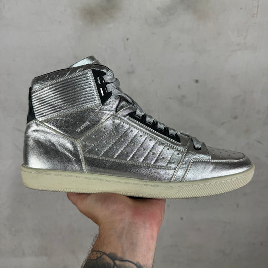 Saint Laurent Silver SL/24H High Sneakers