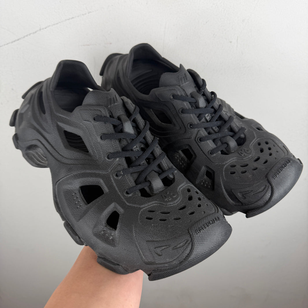 Balenciaga Black Lace Up HD Sneakers