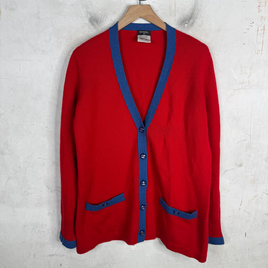Chanel Two Toned Cashmere Cardigan