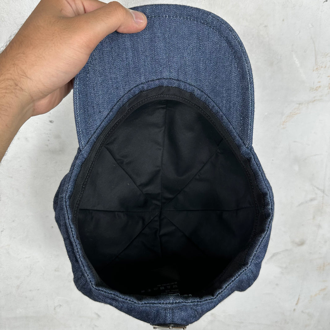 Prada Denim Newsboy Hat