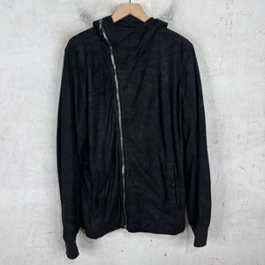 Rick Owens Blistered Leather Scuba Jacket