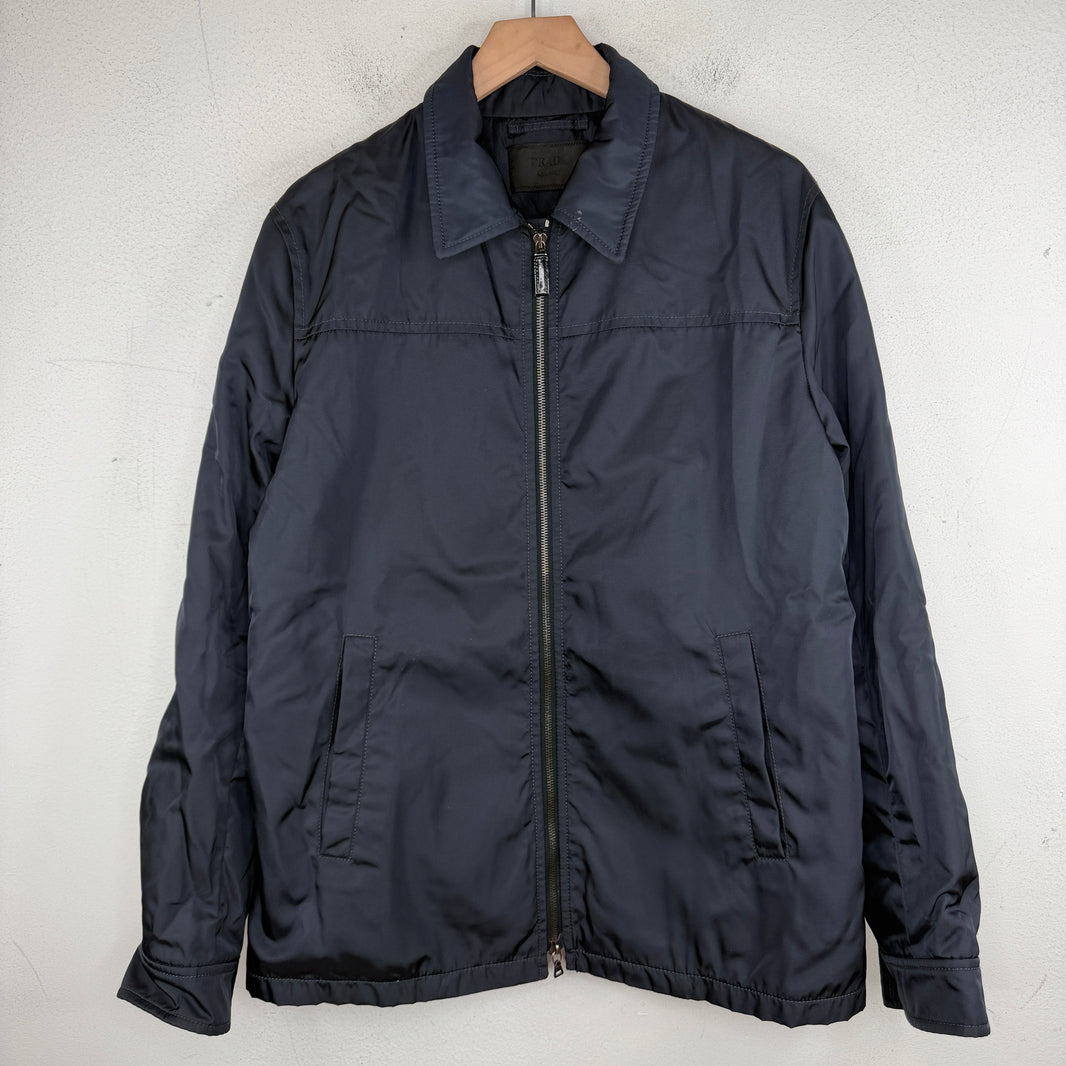 Prada Navy Nylon Zip Jacket