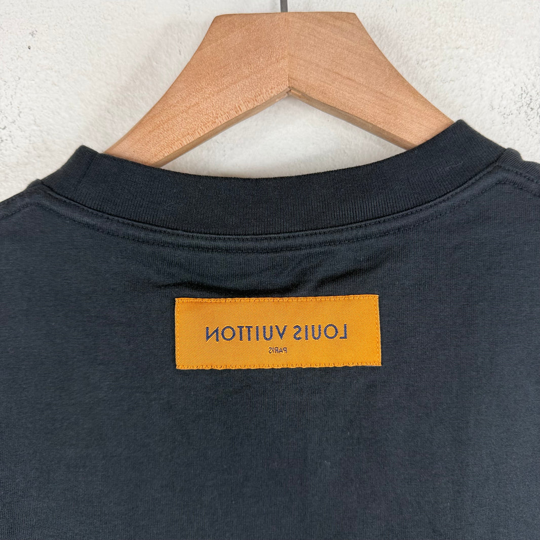 Louis Vuitton Black Embossed T-Shirt