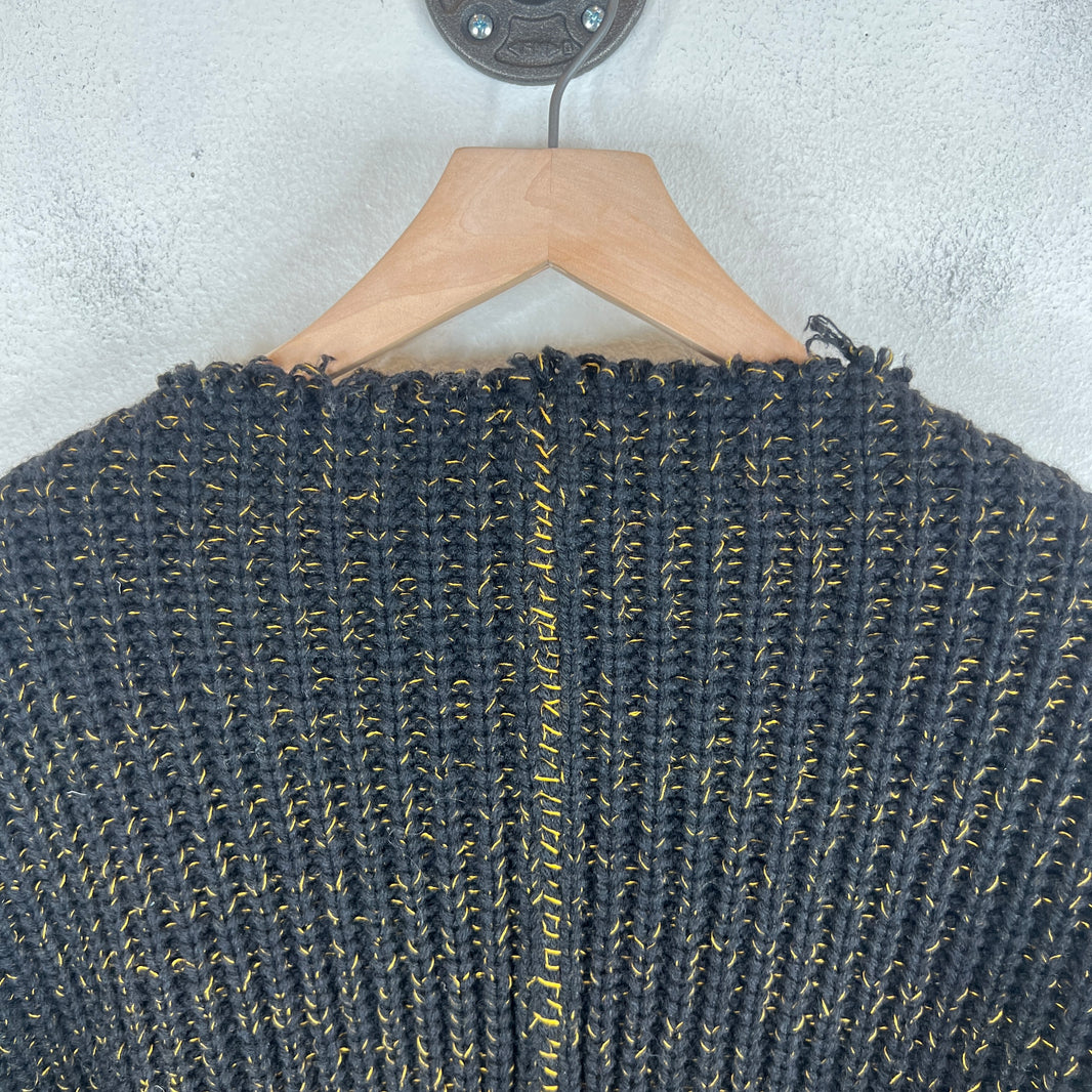 Raf Simons Oversized Distressed Cardigan
