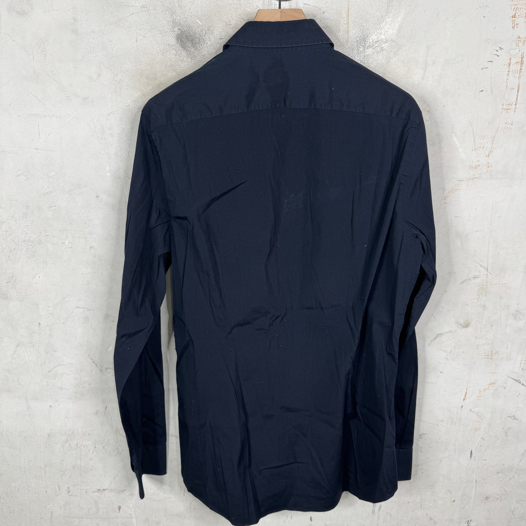 Prada Navy Button-Up Shirt