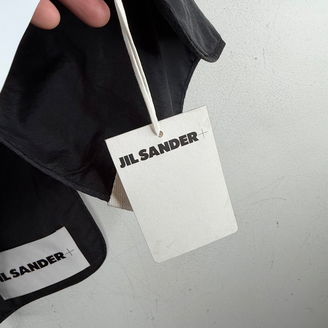 Jil Sander Black Nylon Scarf