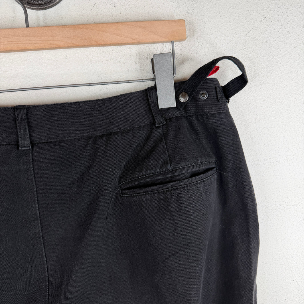 Prada Vintage Black Cotton Trousers