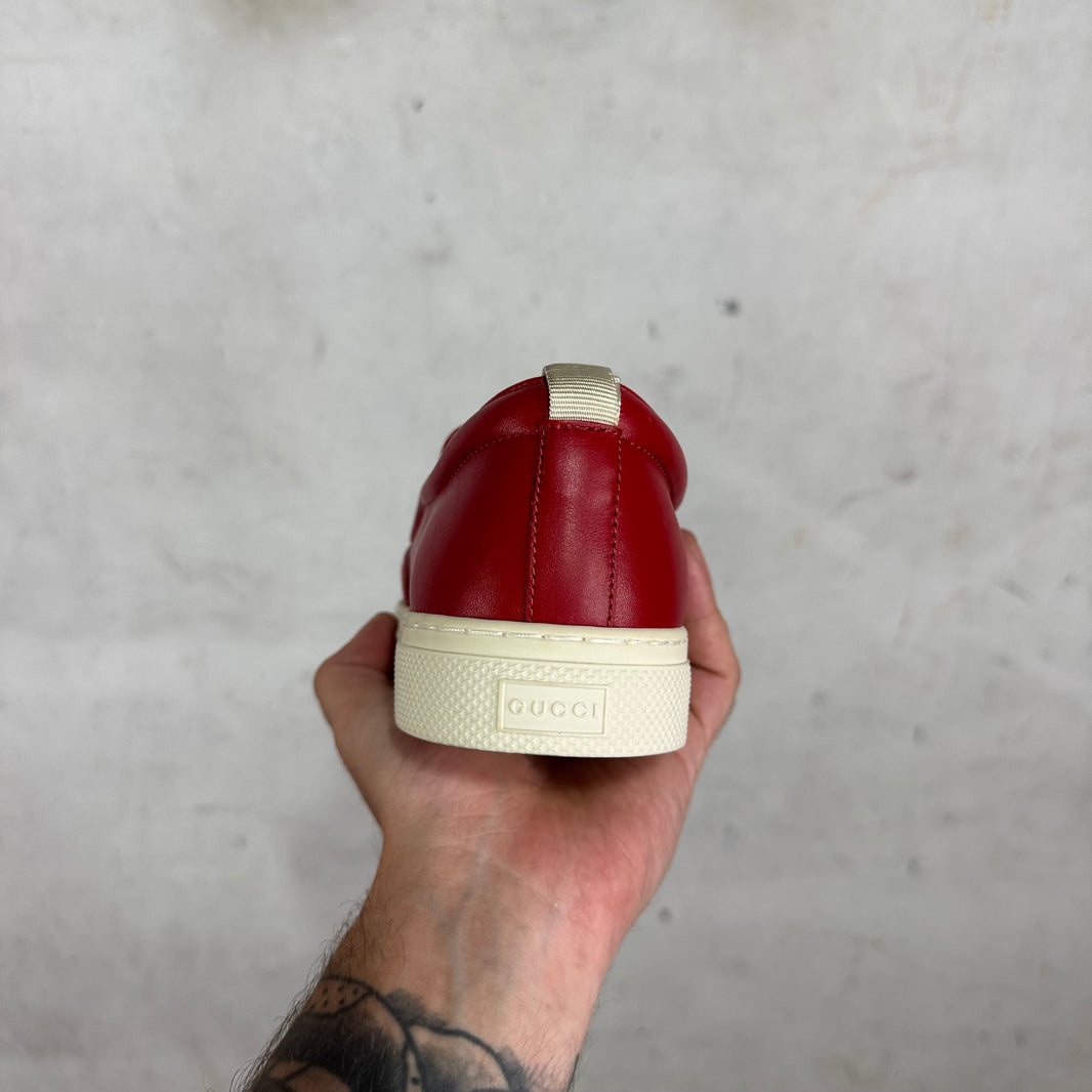 Gucci Striped Logo Slip Ons