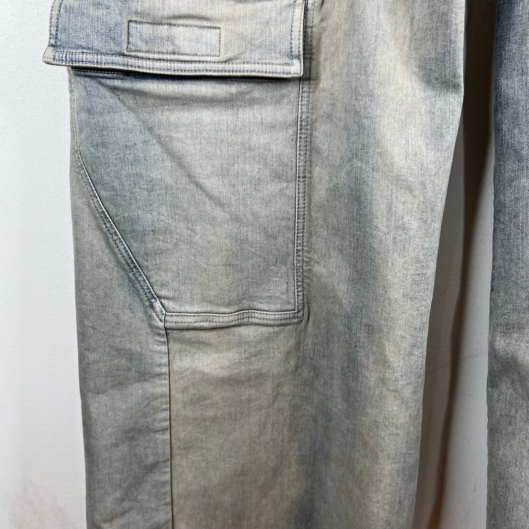 DRKSHDW Sky Double Cargo Jumbo Bela Jeans