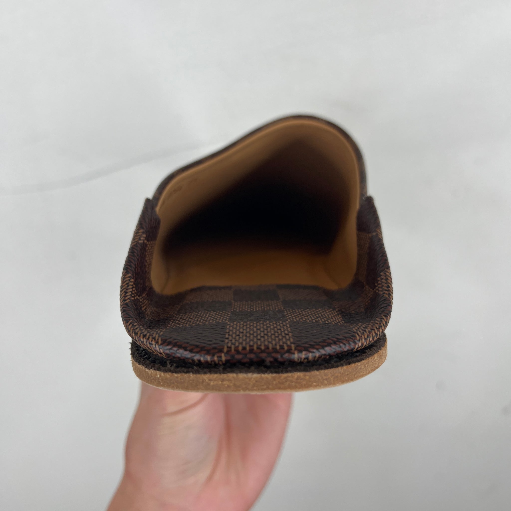 Louis Vuitton Brown Damier Pointed Slippers