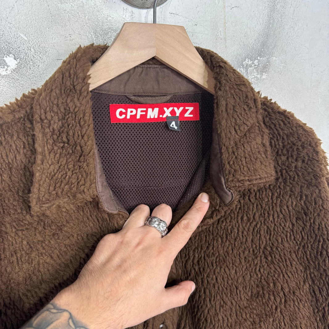 Cactus Plant Flea Market Brown Fuzzy Overshirt