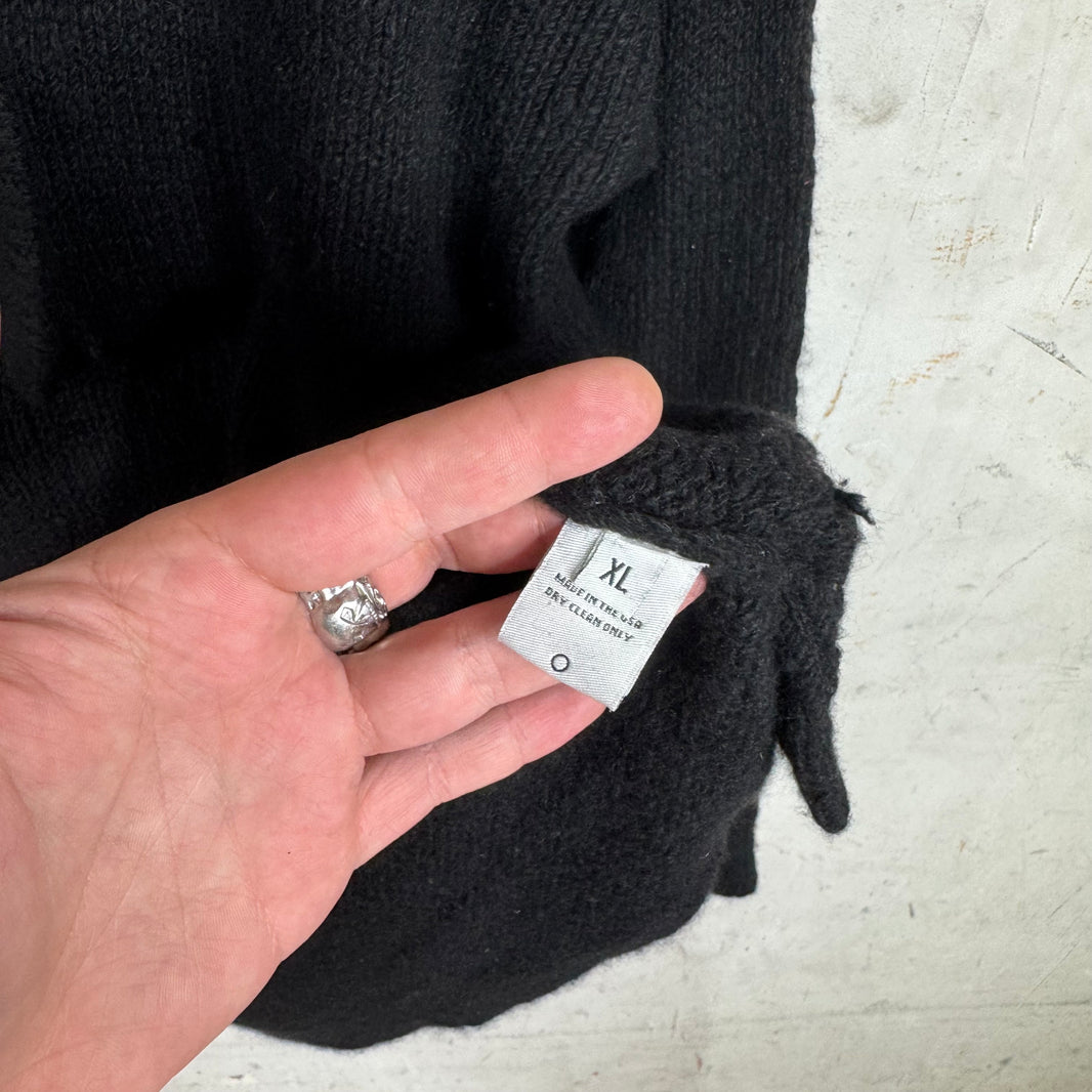 Elder Statesman Black Cashmere Baja Hoodie