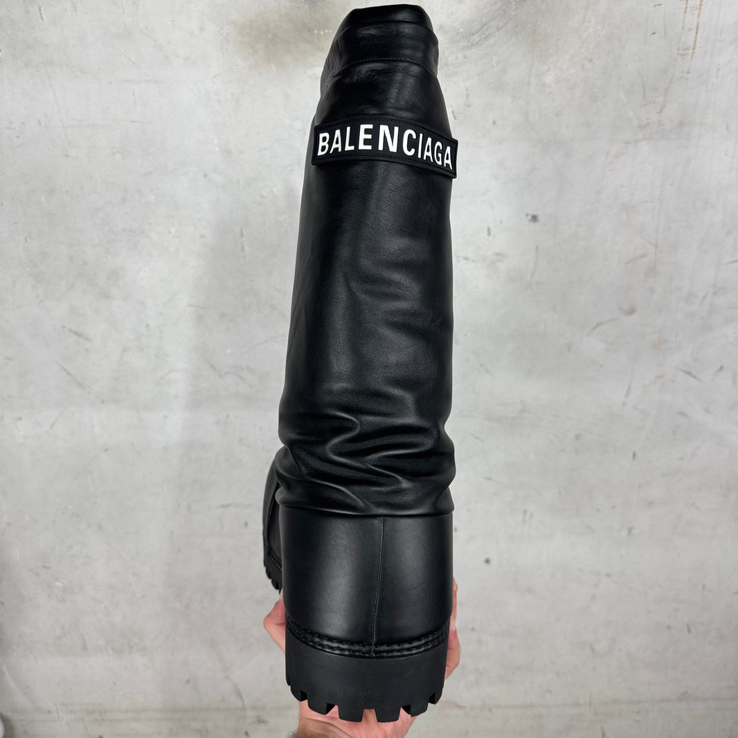 Balenciaga Leather High Alaska Boots