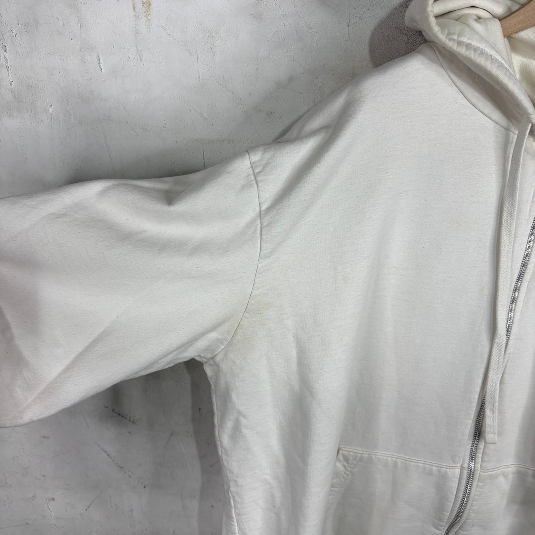 Chrome Hearts TBar White Zip Hoodie