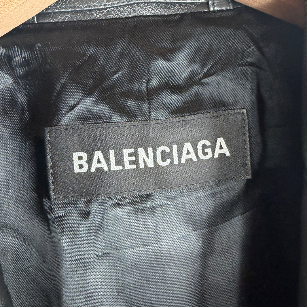 Balenciaga Sample Leather Blazer