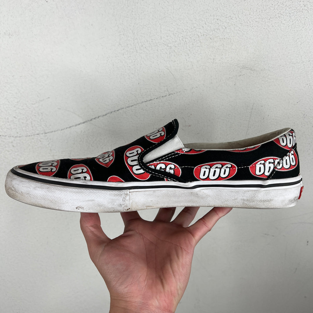 Supreme Vans Black 666 Slip On Sneakers