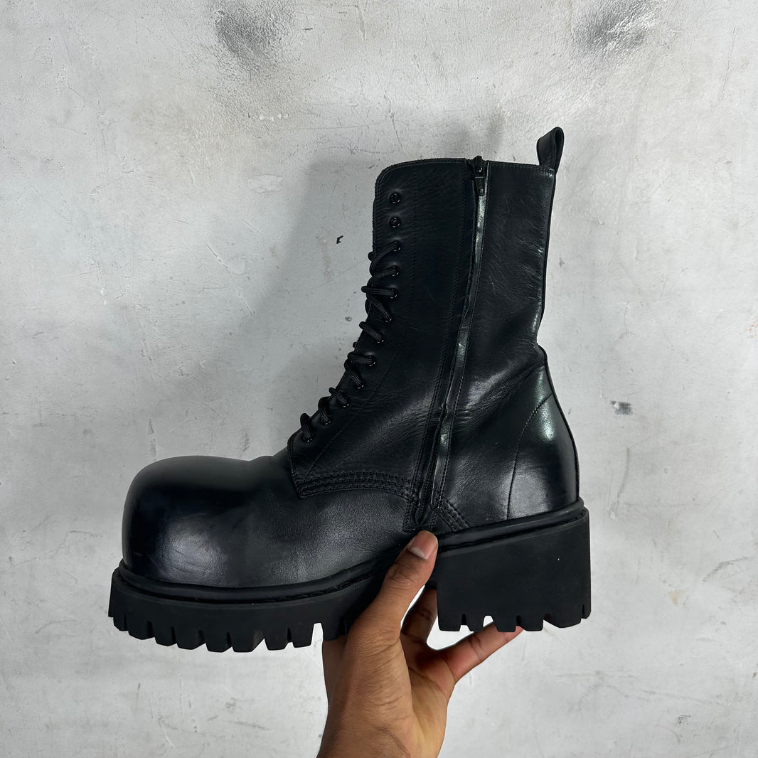 Balenciaga Leather Stomper Boots