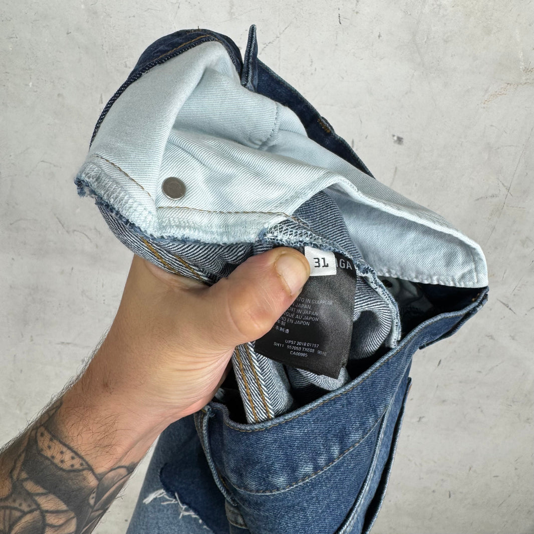 Balenciaga Blue Cutoff Jorts