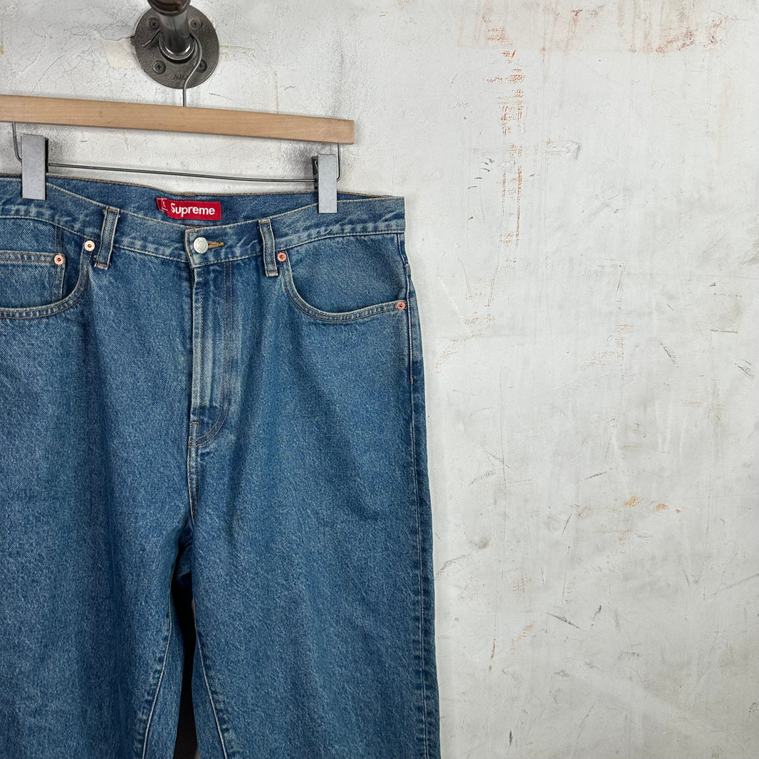 Supreme Baggy Blue Jeans