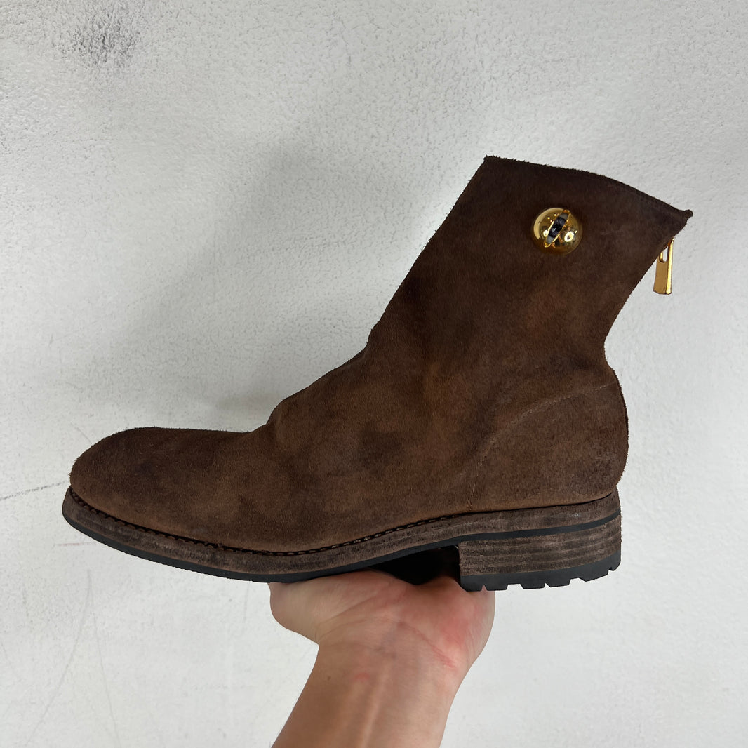Guidi Undercover 966V_EYE Reverse Horse Leather Back Zip Boot