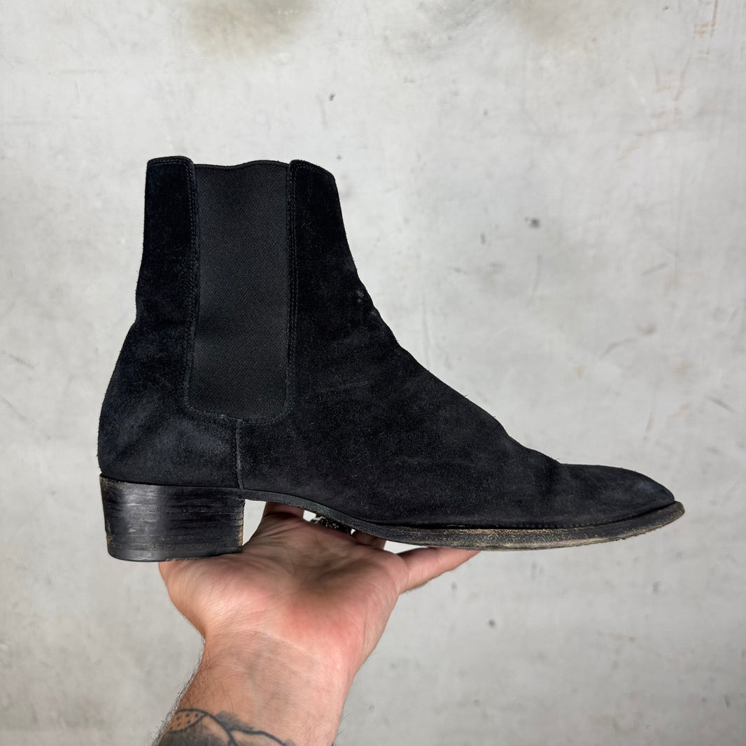 Saint Laurent Suede Chelsea Boots