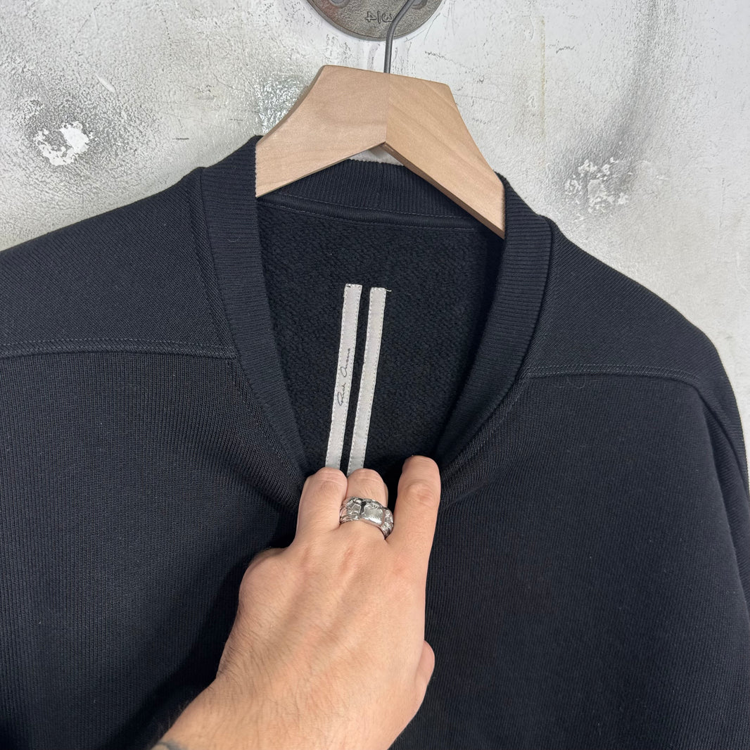 Rick Owens Black Long Heavy Crewneck