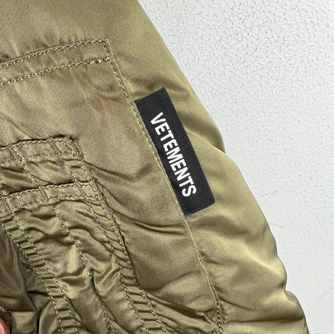 Vetements Alpha Industries Double Zip Bomber Jacket