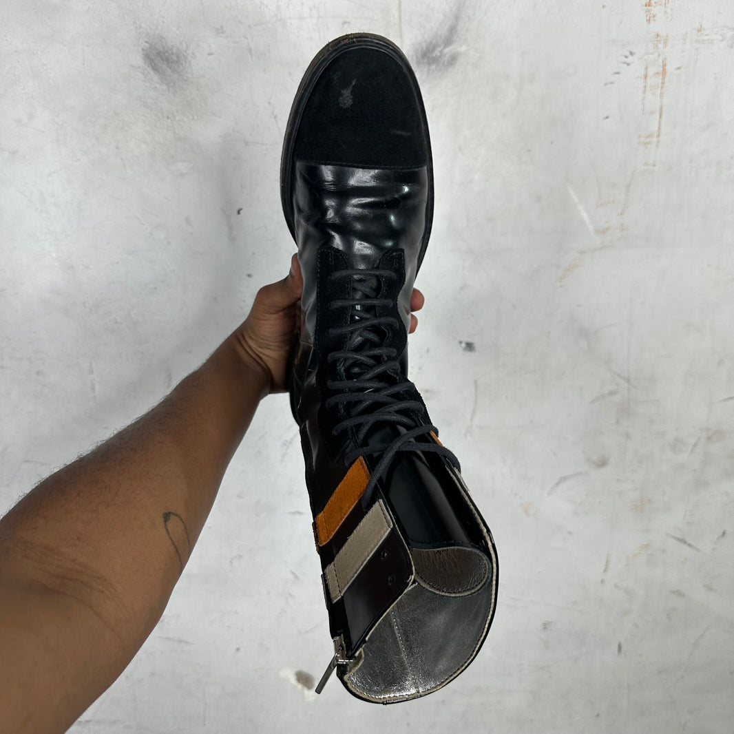 Raf Simons ‘16 Striped Combat Boots