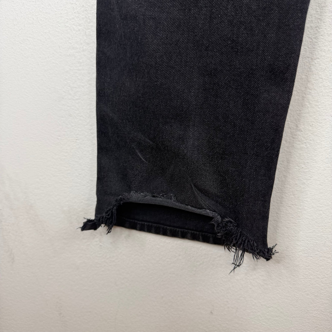 Balenciaga Washed Black Slim Straight Jeans