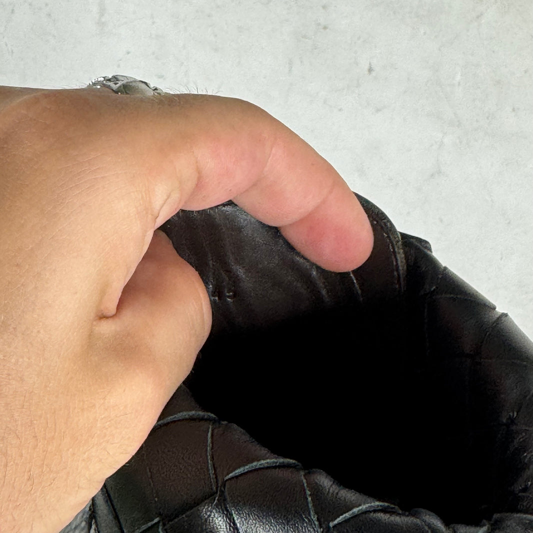 Bottega Veneta Black Leather Zip Up Haddock Boots